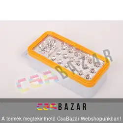 Téglalap alakú 18/6 ledes lámpa/vészlámpa