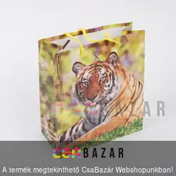 Zsinórfüles dísztasak ajándéktasak Tigris nagy 42x32 cm