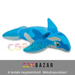 Delfin formájú felfújható állat kapaszkodóval 152cm x 114cm INTEX 58523