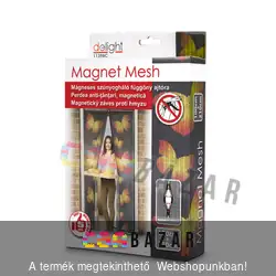 Mágneses mintás szúnyogháló függöny ajtóra pillangós 100x210 cm