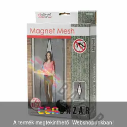 Mágneses mintás szúnyogháló függöny ajtóra inda mintás 100x210 cm