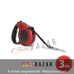 Automata póráz - 3 m - piros