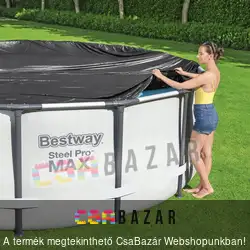 Bestway medencetakaró ponyva 305 cm - fekete