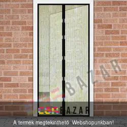 Mágneses mintás szúnyogháló függöny ajtóra inda mintás 100x210 cm - tévesen felíratozott dobozban