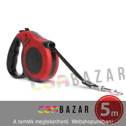 Automata póráz - 5 m - piros